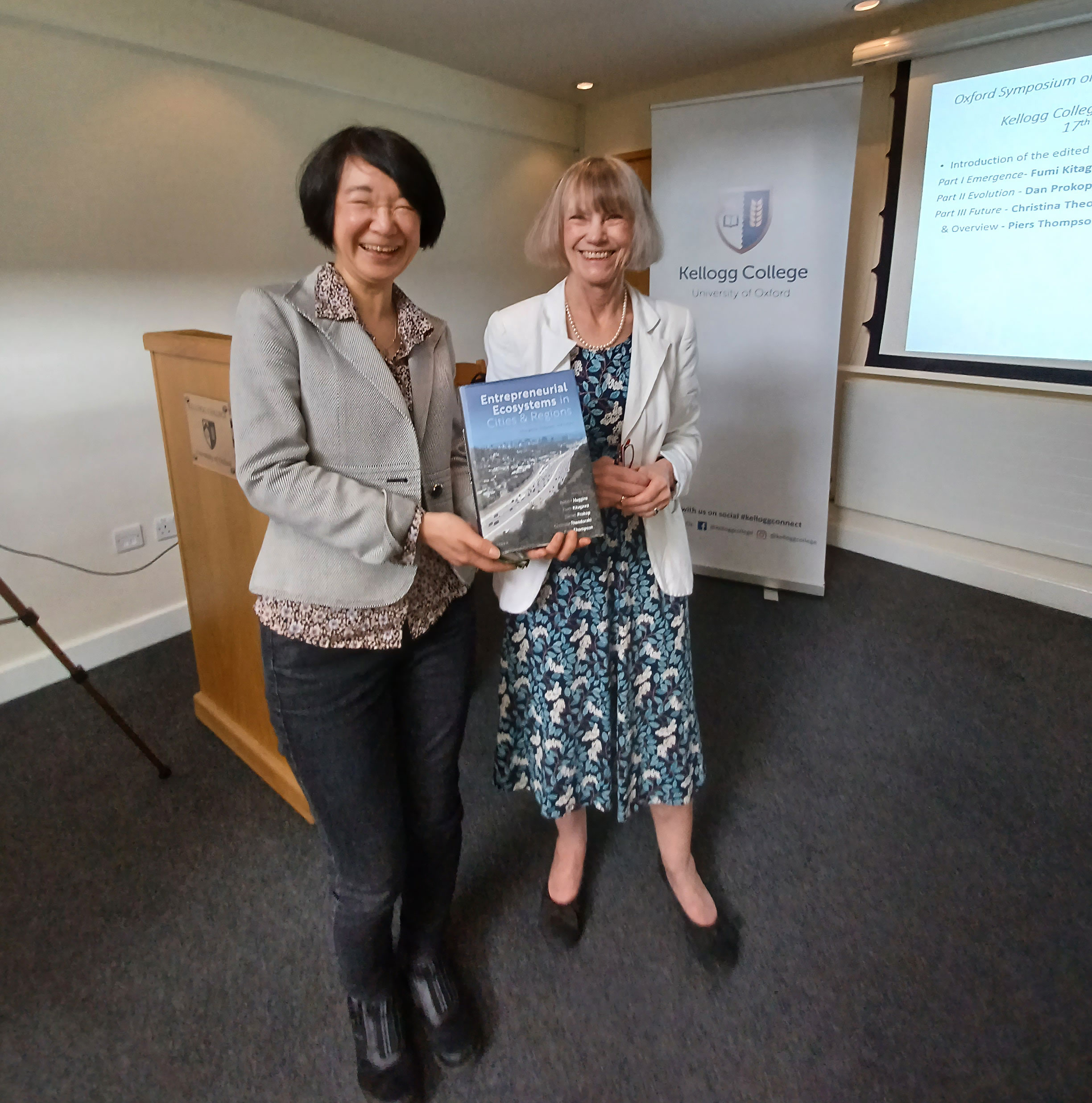 Helen Lawton Smith and Fumi Kitagawa at their book launch